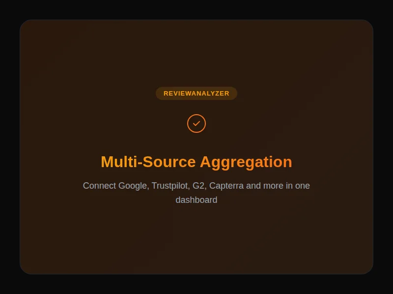 Multi-platform review aggregation view
